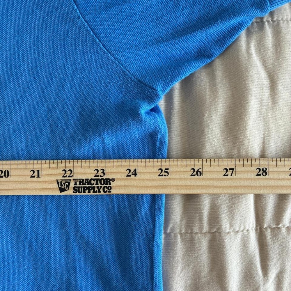 Blue Lacoste polo shirt size 6 fits like a men's Lg - Picture 5 of 5